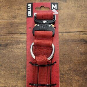 Boss Dog Collar M 1.5" wide 15"-18" Red New